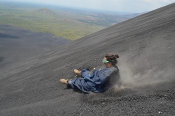 Nicaragua Cerro Negro Volcano Boarding