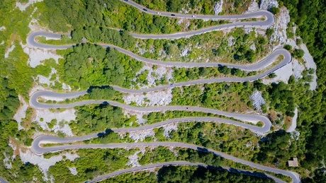 Montenegro Kotor Serpentine road
